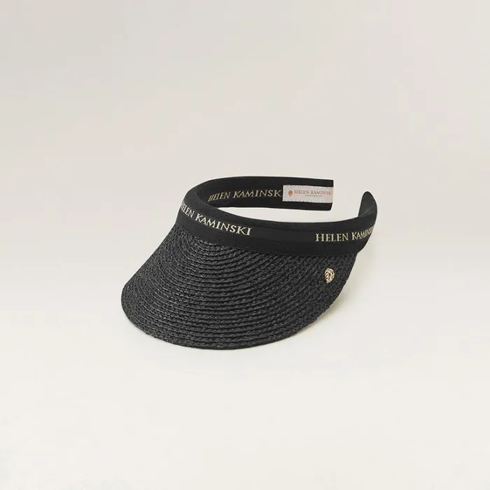Hats Visors Helen Kaminski Marina Charcoalblack Logo