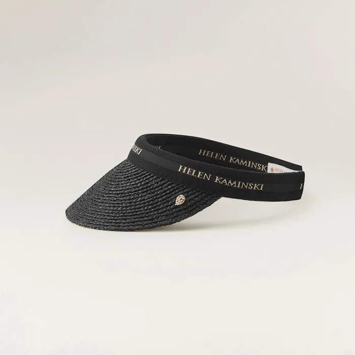 Hats Visors Helen Kaminski Marina Charcoalblack Logo