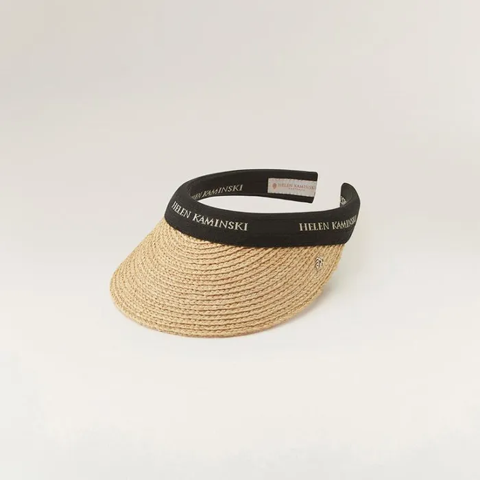 Hats Visors Helen Kaminski Marina Naturalblack Logo