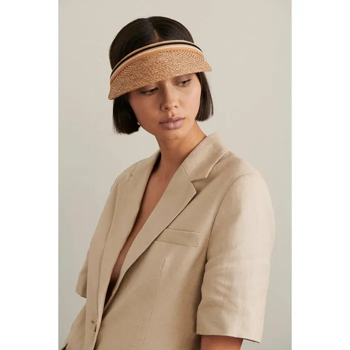 Hats Visors Helen Kaminski Marina Nougatblack Stripe