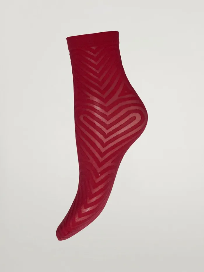 Heart Socks Soft Cherry Women Wolford Socks