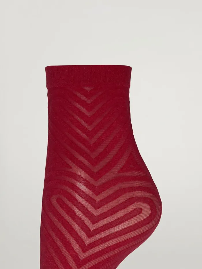 Heart Socks Soft Cherry Women Wolford Socks