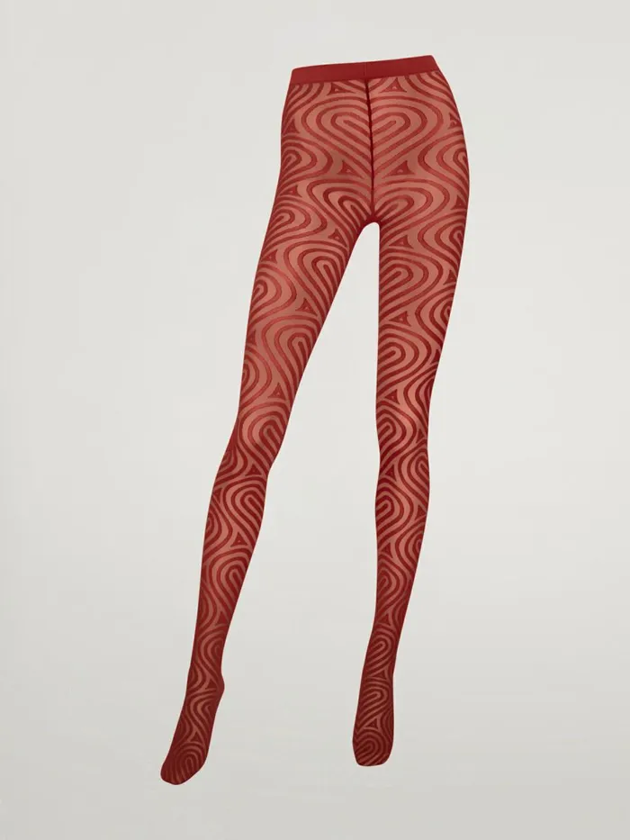 Heart Tights Soft Cherry Women Wolford Tights