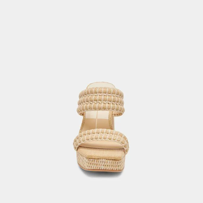 Heels Shop Dolce Vita Alfred Heels Lt Natural Raffia Lt Natural Raffia