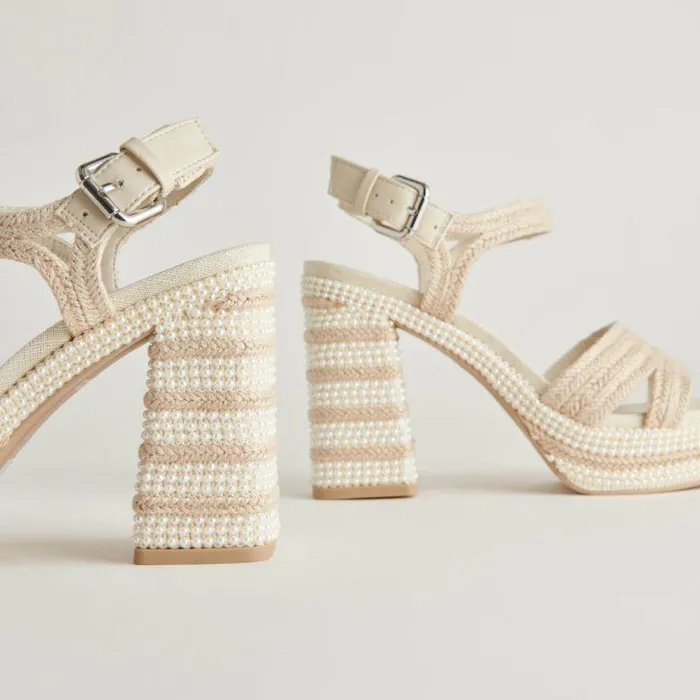 Heels Shop Dolce Vita Anira Ivory Pearl Heels Women039s Bridal Ivory Pearl Heels Ivory Pearls