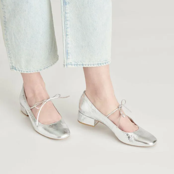 Heels Shop Dolce Vita Ardien Heels Silver Crinkle Patent Silver Crinkle Patent
