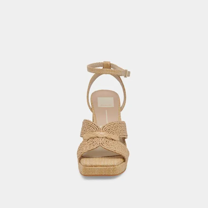 Heels Shop Dolce Vita Aries Heels Lt Natural Raffia Lt Natural Raffia