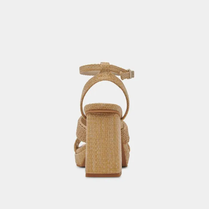 Heels Shop Dolce Vita Aries Heels Lt Natural Raffia Lt Natural Raffia