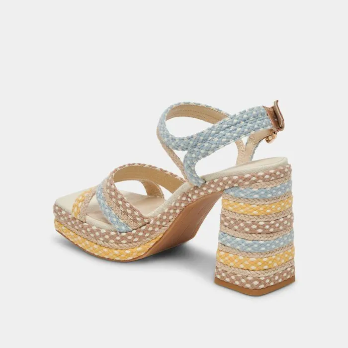 Heels Shop Dolce Vita Arnela Heels Citrus Multi Woven Citrus Multi Woven