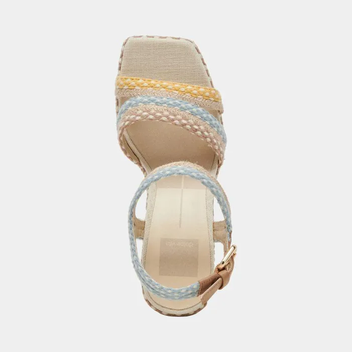 Heels Shop Dolce Vita Arnela Heels Citrus Multi Woven Citrus Multi Woven