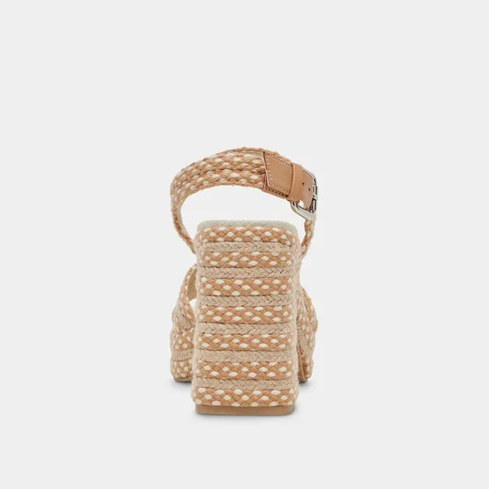 Heels Shop Dolce Vita Arnela Heels Natural Multi Woven Natural Multi Woven