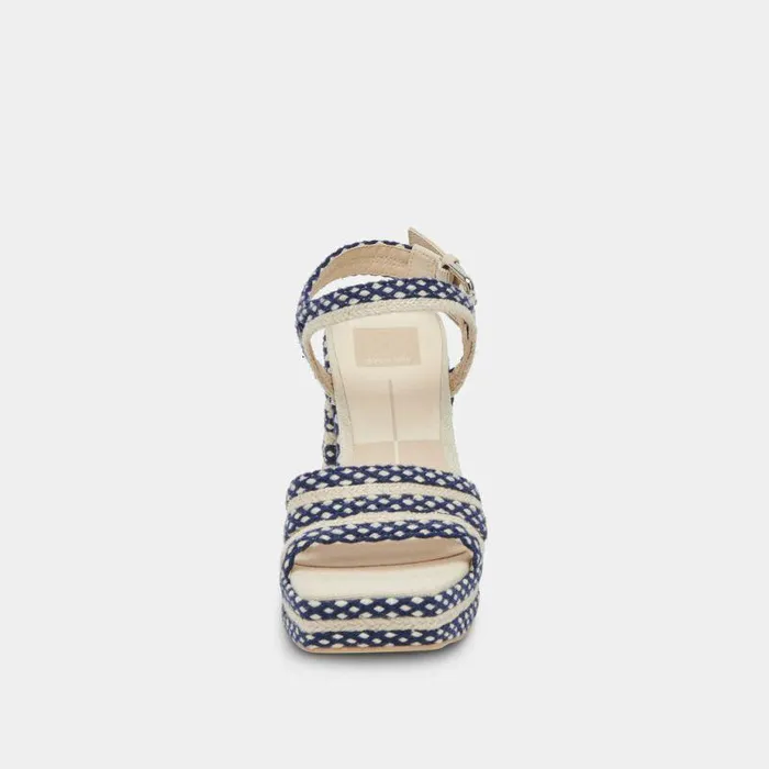 Heels Shop Dolce Vita Arnela Heels Navy Multi Woven Navy Multi Woven
