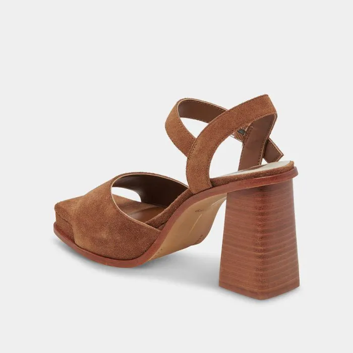 Heels Shop Dolce Vita Aubrey Heels Chestnut Suede Chestnut Suede