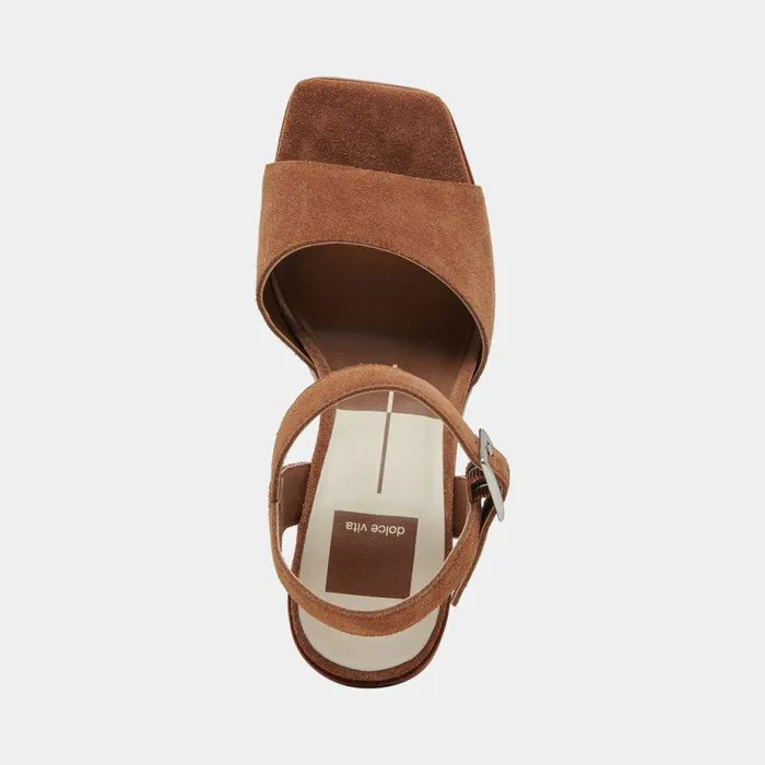 Heels Shop Dolce Vita Aubrey Heels Chestnut Suede Chestnut Suede