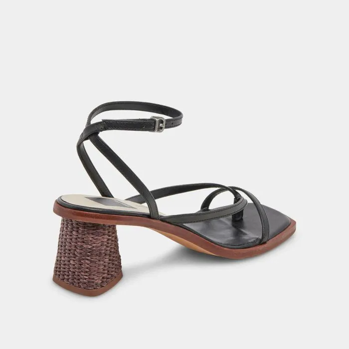 Heels Shop Dolce Vita Banita Sandals Black Leather Black Leather