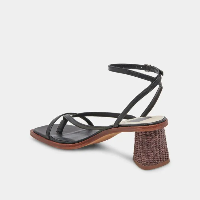 Heels Shop Dolce Vita Banita Sandals Black Leather Black Leather