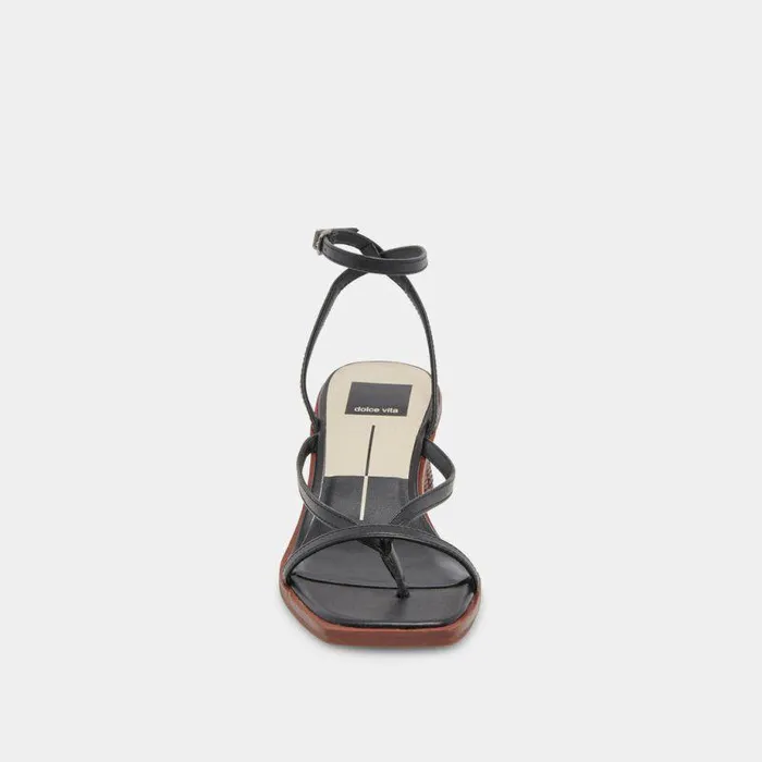Heels Shop Dolce Vita Banita Sandals Black Leather Black Leather