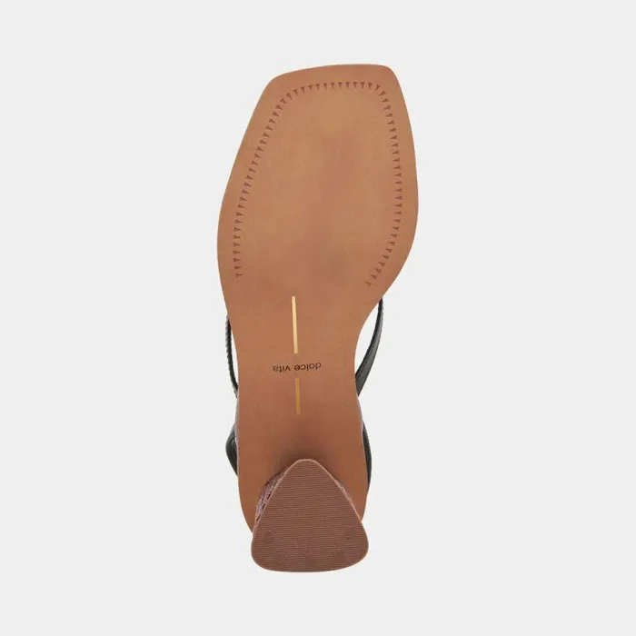 Heels Shop Dolce Vita Banita Sandals Black Leather Black Leather