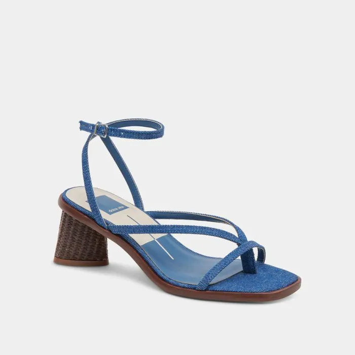 Heels Shop Dolce Vita Banita Sandals Blue Denim Blue Denim
