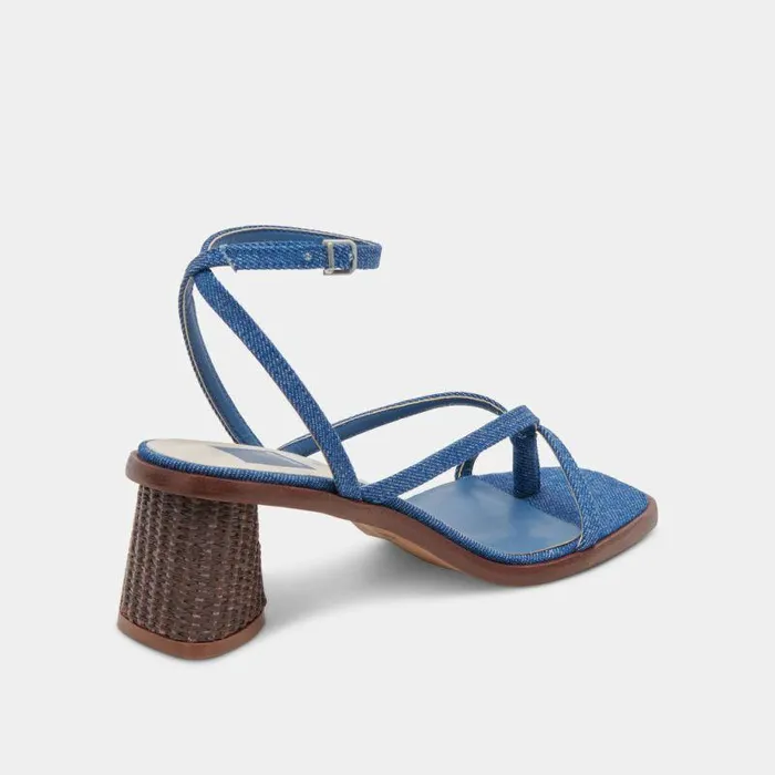 Heels Shop Dolce Vita Banita Sandals Blue Denim Blue Denim