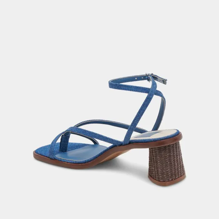 Heels Shop Dolce Vita Banita Sandals Blue Denim Blue Denim