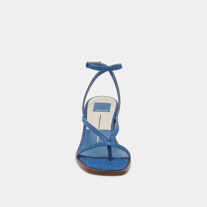 Heels Shop Dolce Vita Banita Sandals Blue Denim Blue Denim