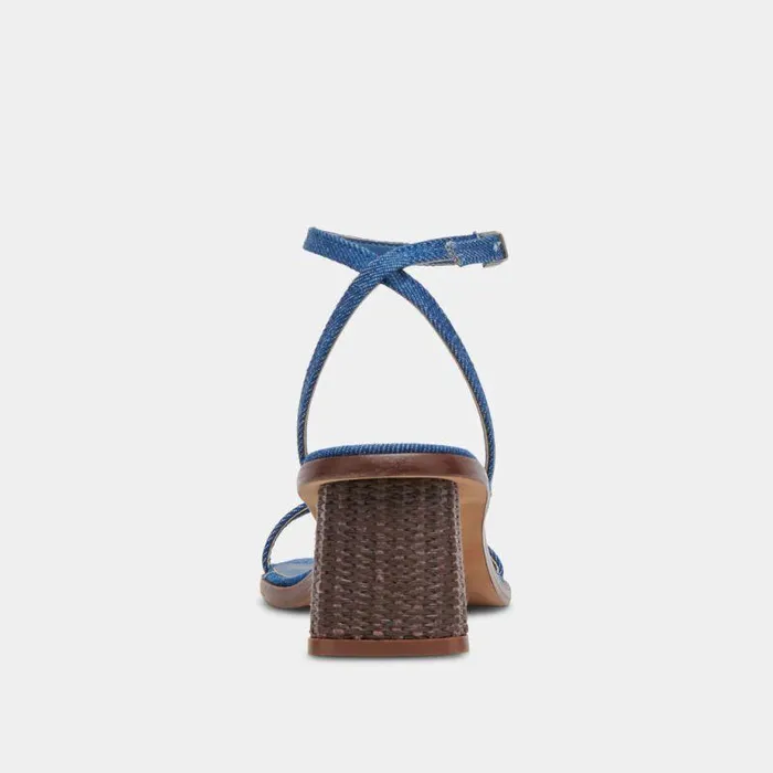 Heels Shop Dolce Vita Banita Sandals Blue Denim Blue Denim