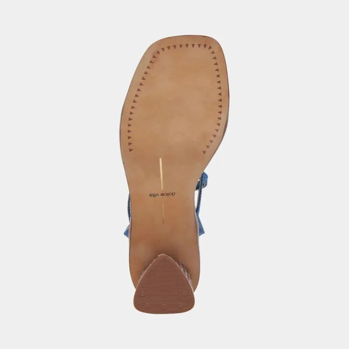 Heels Shop Dolce Vita Banita Sandals Blue Denim Blue Denim