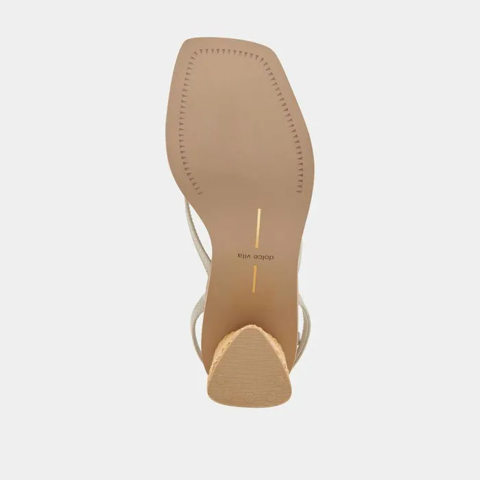 Heels Shop Dolce Vita Banita Sandals Ivory Leather Ivory Leather