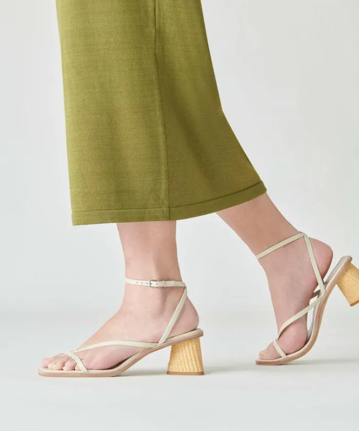Heels Shop Dolce Vita Banita Sandals Ivory Leather Ivory Leather