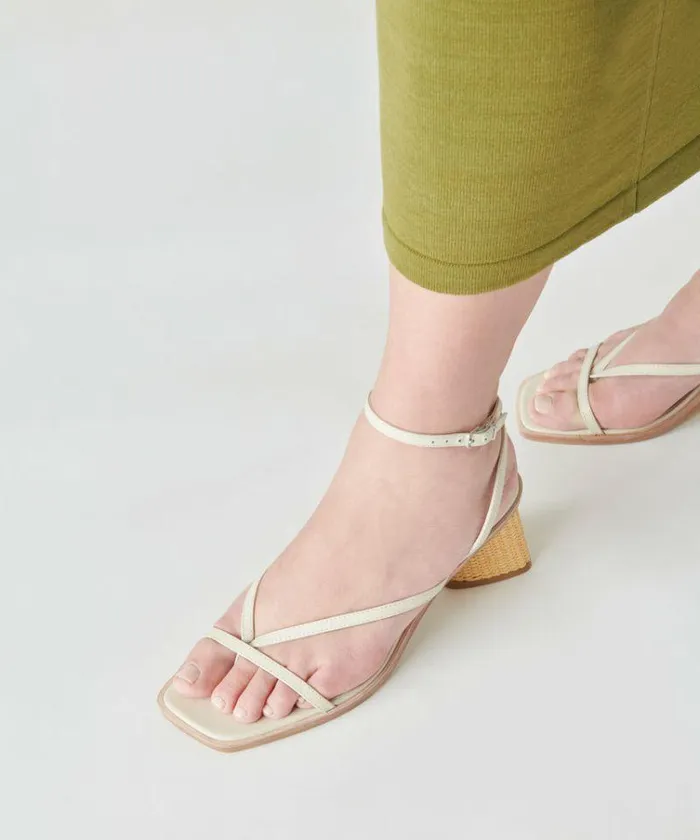 Heels Shop Dolce Vita Banita Sandals Ivory Leather Ivory Leather
