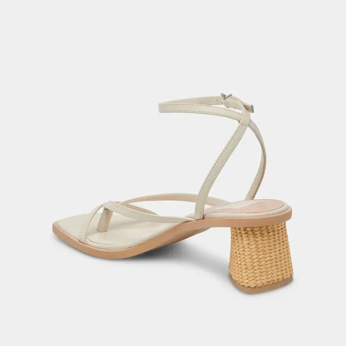 Heels Shop Dolce Vita Banita Sandals Ivory Leather Ivory Leather