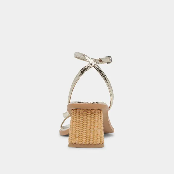 Heels Shop Dolce Vita Banita Wide Sandals Light Gold Cracked Stella Wide Women039s Sandals Light Gold Crackled Stella