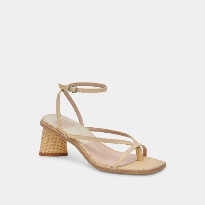 Heels Shop Dolce Vita Banita Wide Sandals Lt Natural Raffia Wide Raffia Sandals Lt Natural Raffia