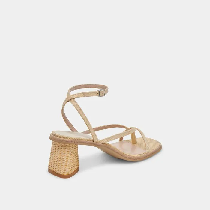 Heels Shop Dolce Vita Banita Wide Sandals Lt Natural Raffia Wide Raffia Sandals Lt Natural Raffia