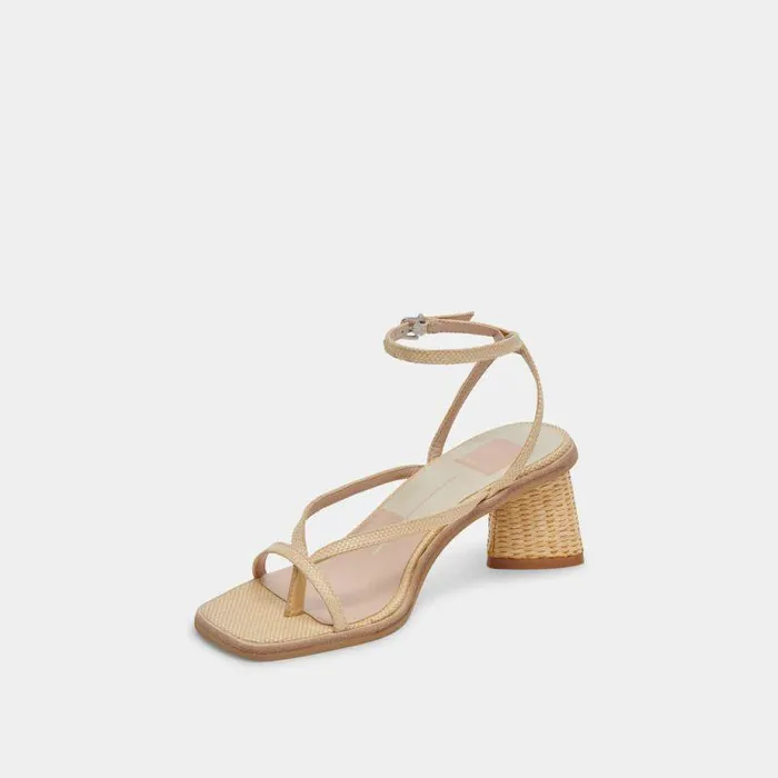 Heels Shop Dolce Vita Banita Wide Sandals Lt Natural Raffia Wide Raffia Sandals Lt Natural Raffia