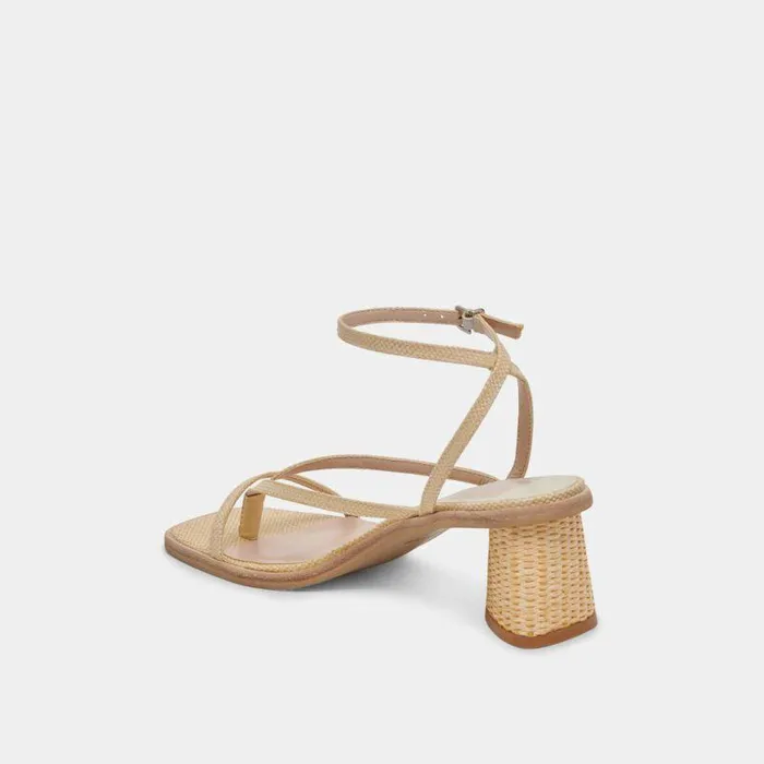 Heels Shop Dolce Vita Banita Wide Sandals Lt Natural Raffia Wide Raffia Sandals Lt Natural Raffia