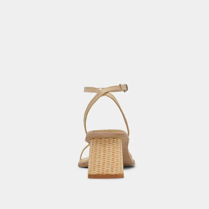 Heels Shop Dolce Vita Banita Wide Sandals Lt Natural Raffia Wide Raffia Sandals Lt Natural Raffia