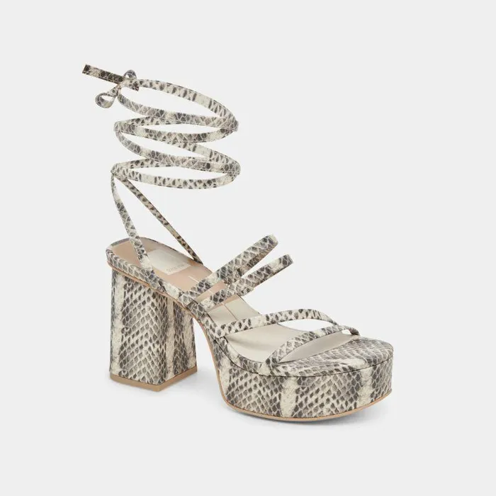 Heels Shop Dolce Vita Barbs Heels Grey White Embossed Stella Grey White Embossed Stella