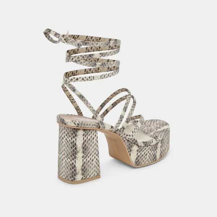Heels Shop Dolce Vita Barbs Heels Grey White Embossed Stella Grey White Embossed Stella