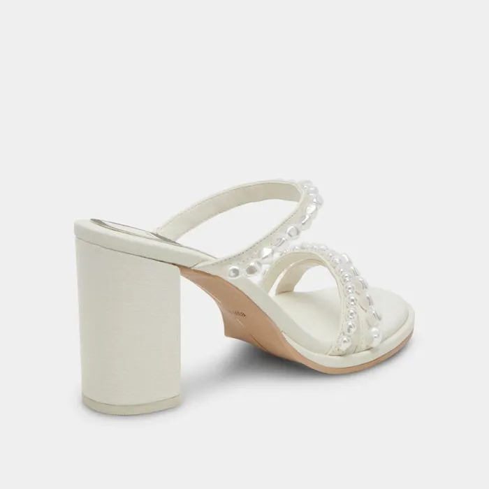 Heels Shop Dolce Vita Barrit Pearl Heels Vanilla Pearls Vanilla Pearls