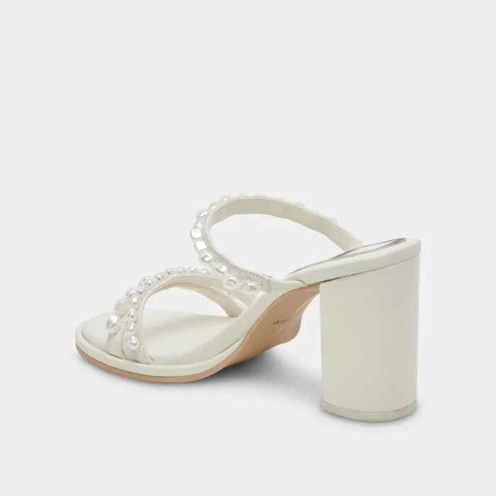 Heels Shop Dolce Vita Barrit Pearl Heels Vanilla Pearls Vanilla Pearls