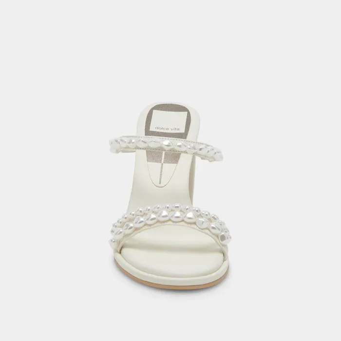 Heels Shop Dolce Vita Barrit Pearl Heels Vanilla Pearls Vanilla Pearls