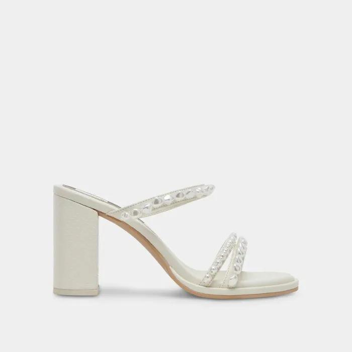 Heels Shop Dolce Vita Barrit Pearl Heels Vanilla Pearls Vanilla Pearls