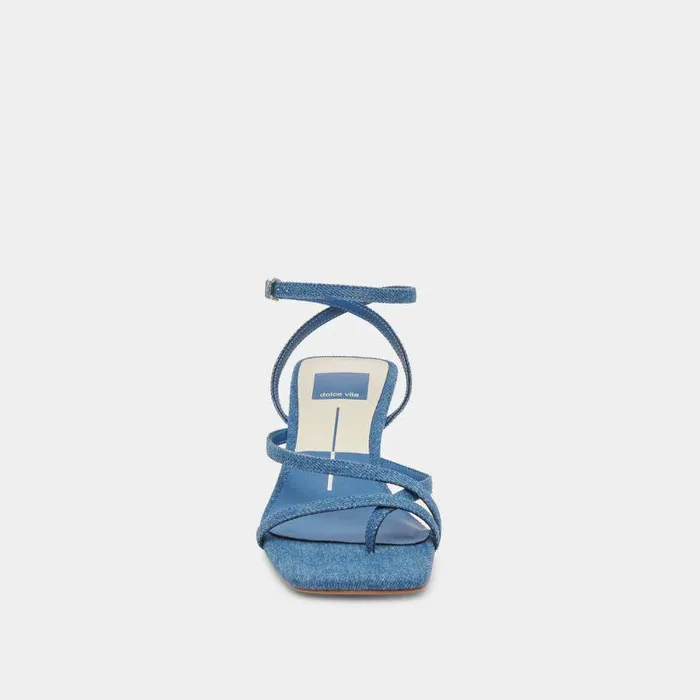 Heels Shop Dolce Vita Baylor Heels Blue Denim Women039s Designer Blue Denim Heels Blue Denim