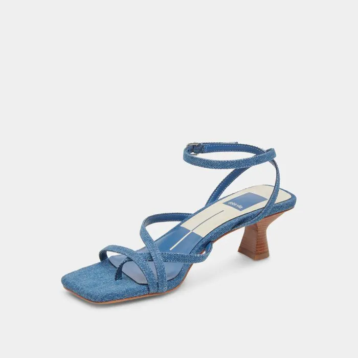Heels Shop Dolce Vita Baylor Heels Blue Denim Women039s Designer Blue Denim Heels Blue Denim