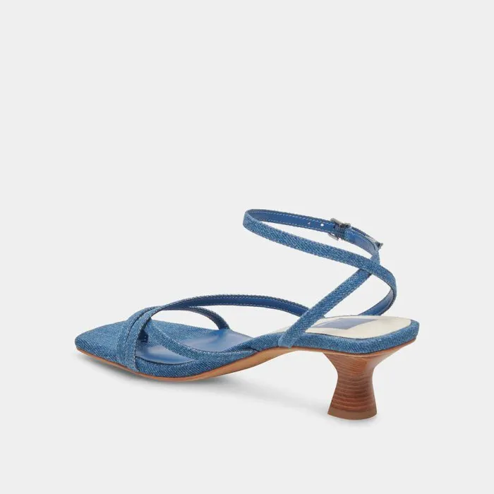 Heels Shop Dolce Vita Baylor Heels Blue Denim Women039s Designer Blue Denim Heels Blue Denim
