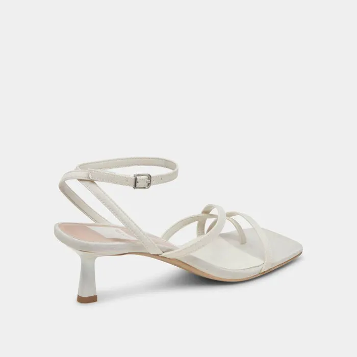 Heels Shop Dolce Vita Betsi Heels Off White Satin Designer Off White Wedding Heels Off White Satin