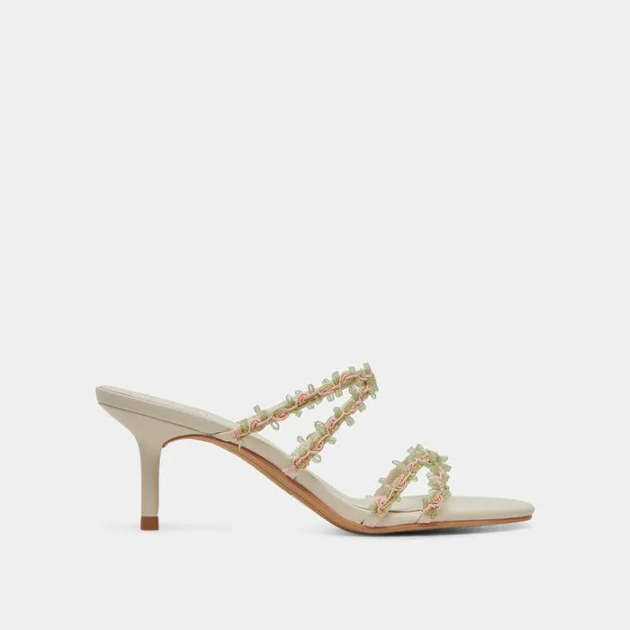 Heels Shop Dolce Vita Betti Wide Heels Ivory Multi Stella Ivory Multi Stella