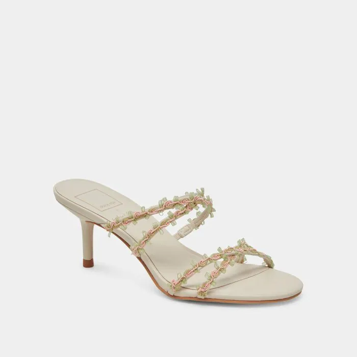 Heels Shop Dolce Vita Betti Wide Heels Ivory Multi Stella Ivory Multi Stella